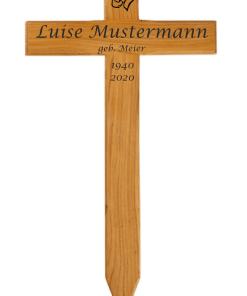 Holzkreuz mit Symbol betende Hände
