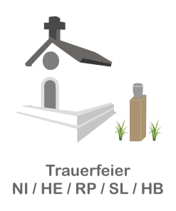 Trauerfeier in Niedersachsen-Hessen-Rheinland-Pfalz-Saarland oder Bremen
